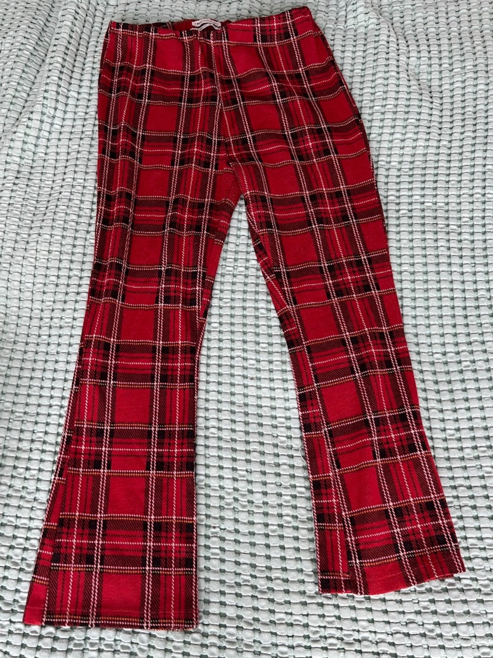 Urban Outfitters red plaid pants